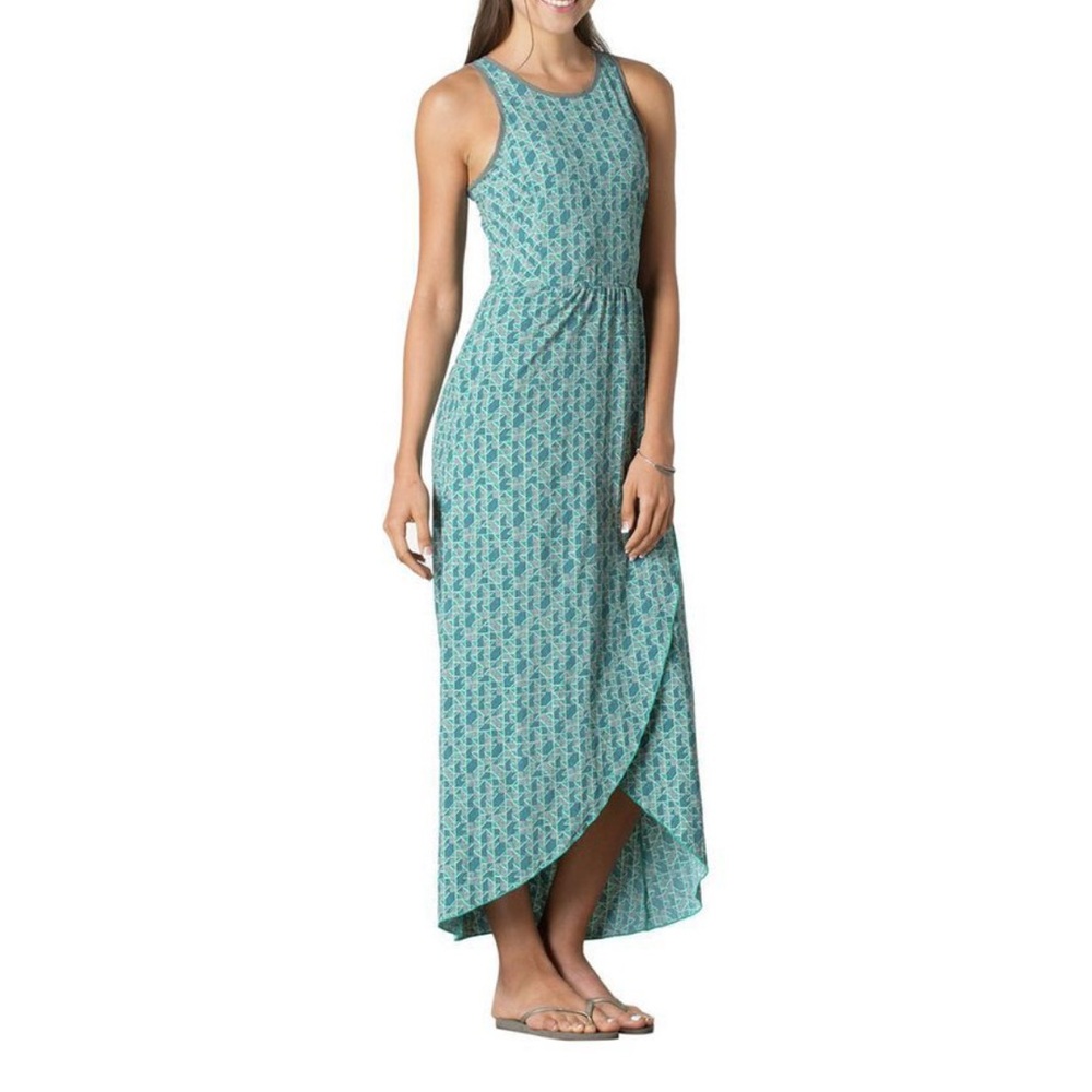 Toad&Co Blue and Gray Maxi Dress